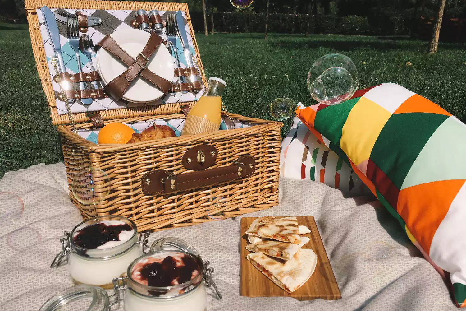 woven picnic blanket