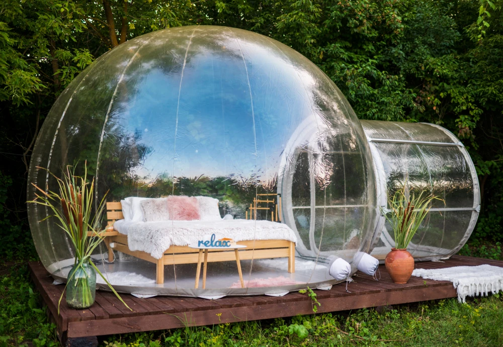 see through bubble tent